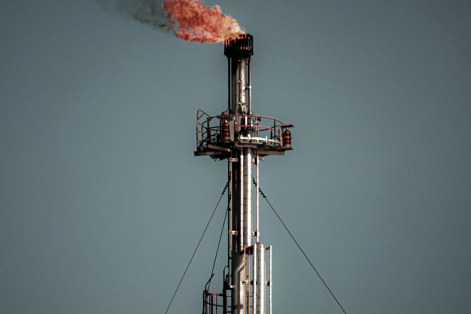 A pumping unit on a producing lease