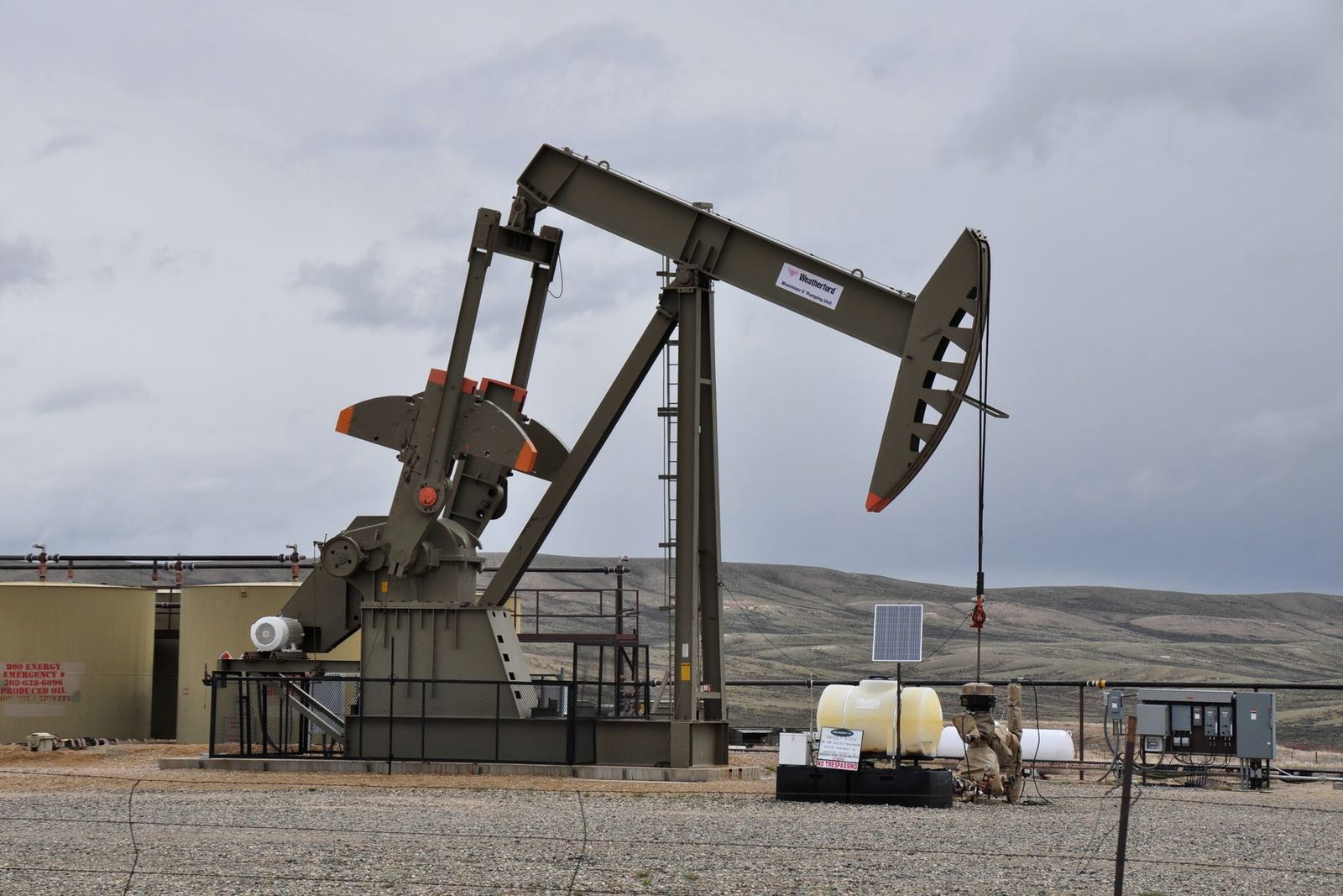 A well site on leased ground