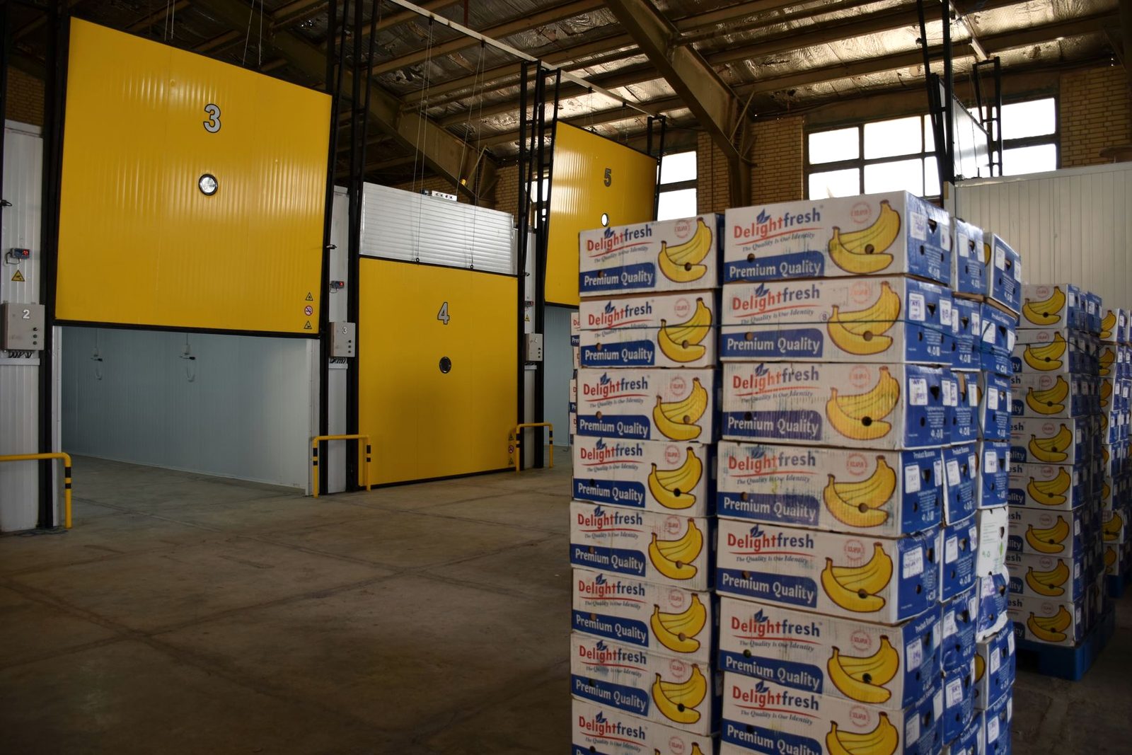 Racked stock inside a distribution centre