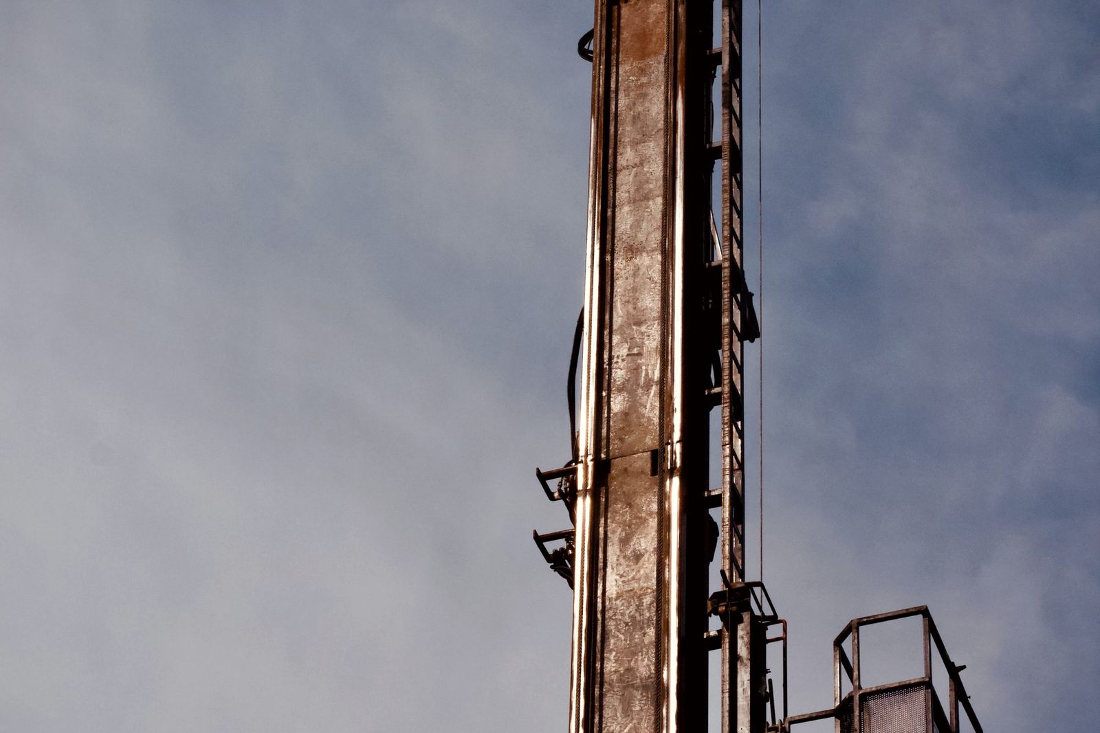 A pumping unit on a producing lease